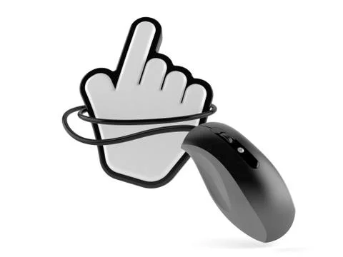 Cursor with computer mouse Stock Illustration