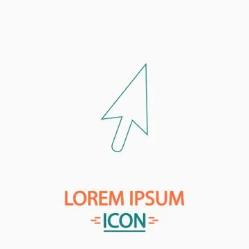 Cursor computer symbol Stock Illustration