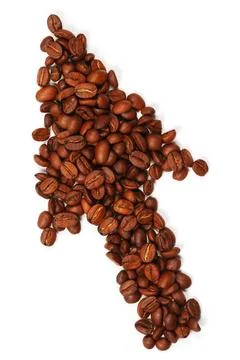 Cursor Cursor made with coffee beans Copyright: xZoonar.com/NikolaixOkhiti... Stockfoto's