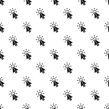 Cursor digital pattern seamless vector Illustrazione stock