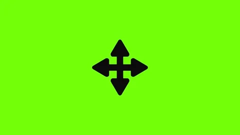 Cursor displacement element icon animation Stock Footage 157073588