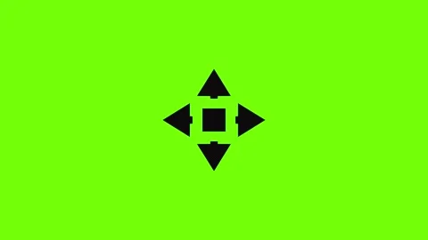 Cursor displacement icon animation Stock Footage 157073367