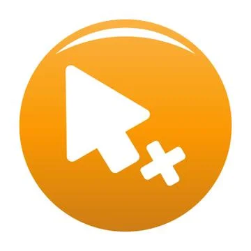 Cursor failure icon vector orange イラスト素材