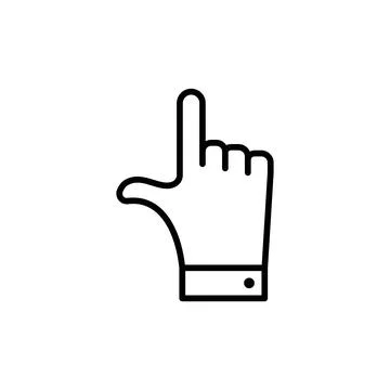 Cursor Finger Icon Perfect for Navigation and Web Interfaces イラスト素材