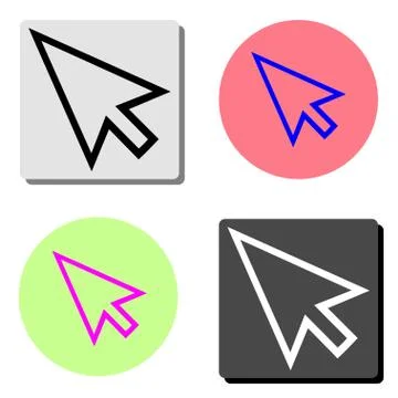 Cursor. flat vector icon Stock Illustration