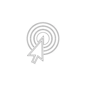 Cursor. flat vector icon Stock Illustration