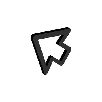Cursor function icon, isometric 3d style Illustrazione stock