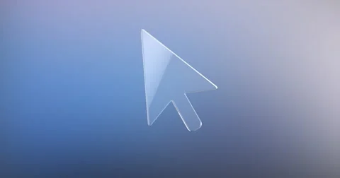 Cursor Glass 3d Icon Vídeos de archivo 67203366