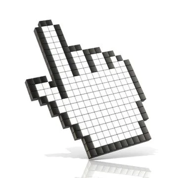 Cursor hand. 3D Stock Illustration