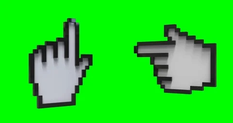 Cursor Hand Animation Rotation 360.422 Stock Footage 126005531