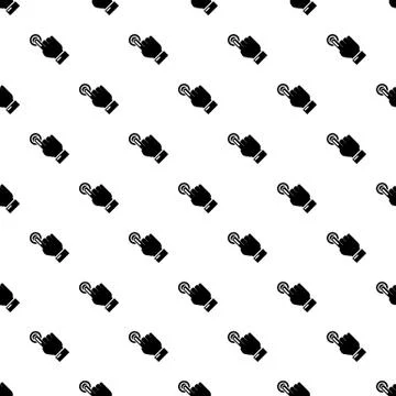 Cursor hand click icon, simple black style Stock Illustration