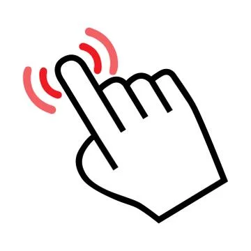 Cursor hand icon Illustrazione stock