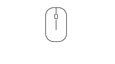 Cursor hand Pointer Clicking in Computer Mouse with right and Left click. D.. Stock Footage 305710970