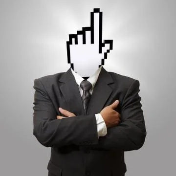 Cursor head Stock Illustration