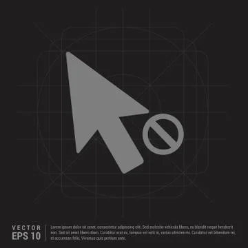Cursor Icon - Black Creative Background Stockillustratie
