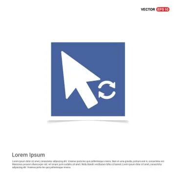 Cursor Icon - Blue photo Frame Stock Illustration