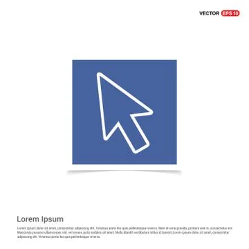 Cursor Icon - Blue photo Frame Ilustración de archivo