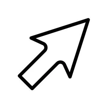 Cursor Icon for Computer Interfaces, Navigation Tools, and IT Graphics Stock Illustration