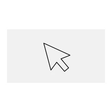 Cursor icon for computer mouse pointer with select icon 스톡 일러스트