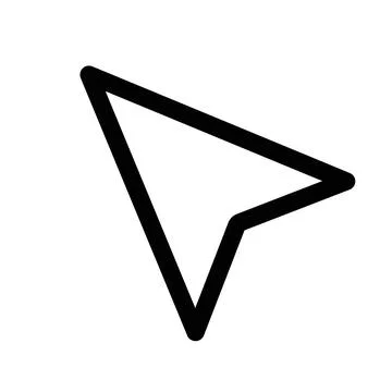 Cursor icon design in filled and outlined style Stock Illustration