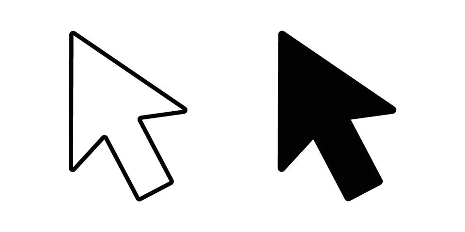Cursor icon graphic element. web icon set 스톡 일러스트