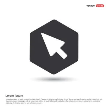 Cursor icon Illustrazione stock