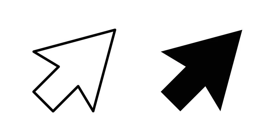 Cursor icon Illustration Eps10 for web or app 스톡 일러스트