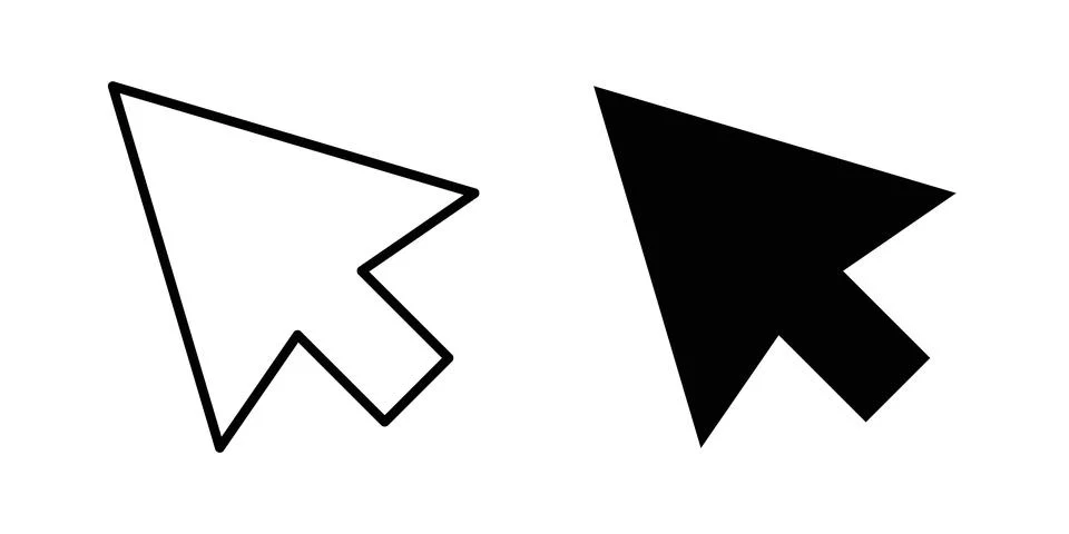 Cursor icon Illustration set. Vector Eps10 for apps 库存插图