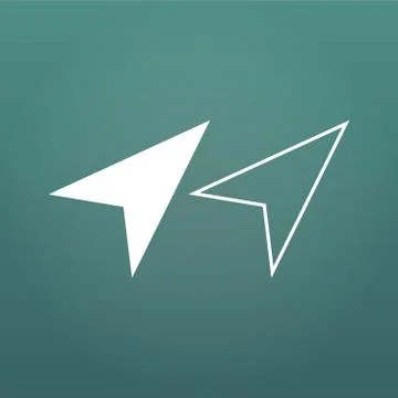 Cursor icon. Modern design flat style icon with linear design. From right to Stock Illustration