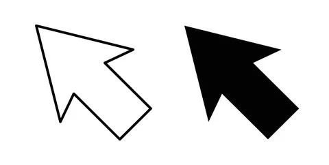 Cursor icon symbol. Flat Vector illustration Stockillustratie