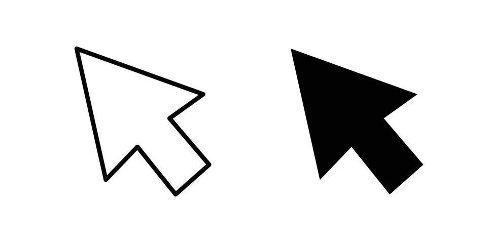 Cursor icon vector design illustrations 스톡 일러스트