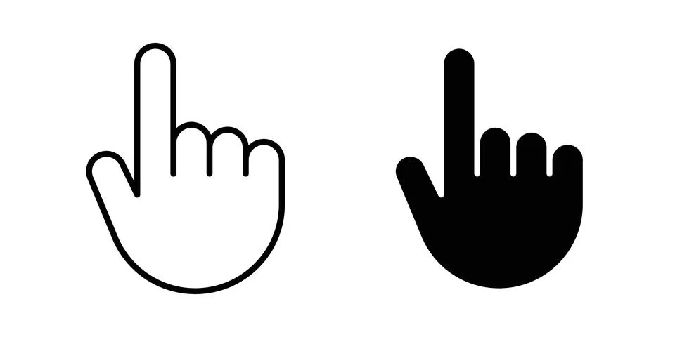 Cursor icon vector editable eps10 Ilustração Stock