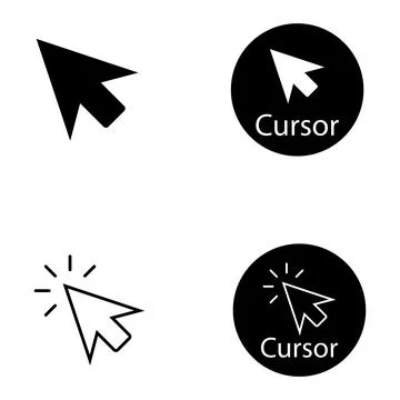 Cursor icon vector 스톡 일러스트