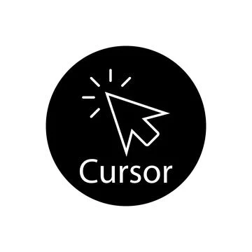 Cursor icon vector Stock Illustration