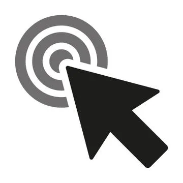 Cursor icon on white background. Stock Illustration