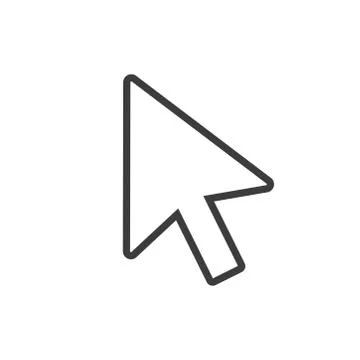 Cursor icon on white background Stock Illustration