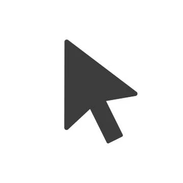 Cursor icon on white background Stock Illustration