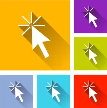 Cursor icons Stock Illustration