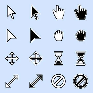 Cursor Icons Illustration Stock Illustration