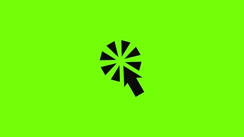 Cursor interactive click icon animation Stock Footage 157073498