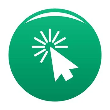 Cursor interface element icon vector green イラスト素材