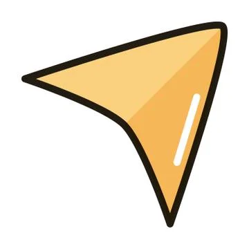 Cursor internet web technology interface line and fill style icon Illustrazione stock