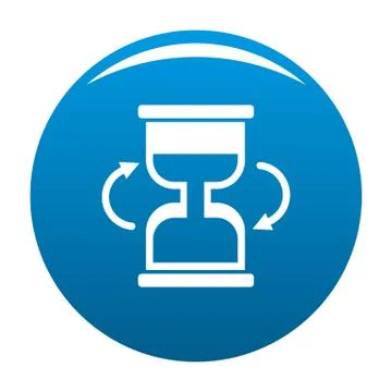 Cursor loading icon blue vector Stock Illustration