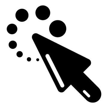 Cursor loading icon, simple black style イラスト素材
