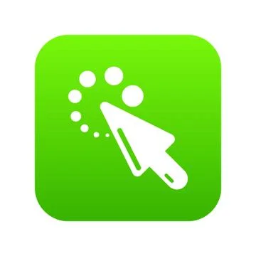 Cursor loading icon, simple black style 스톡 일러스트