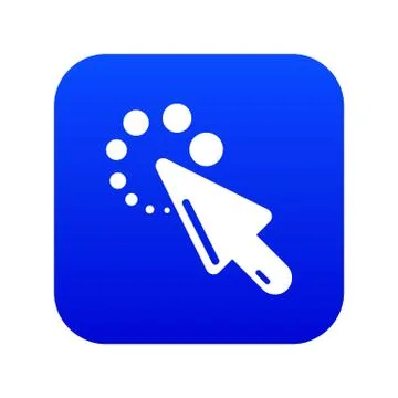 Cursor loading icon, simple black style 스톡 일러스트