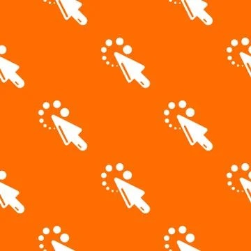 Cursor loading pattern vector orange Stock Illustration