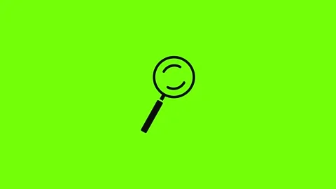 Cursor magnifier element icon animation Stock Footage 157073562