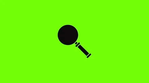 Cursor magnifier icon animation Stock Footage 157073466