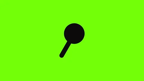 Cursor magnifier minus icon animation Stock Footage 157073608